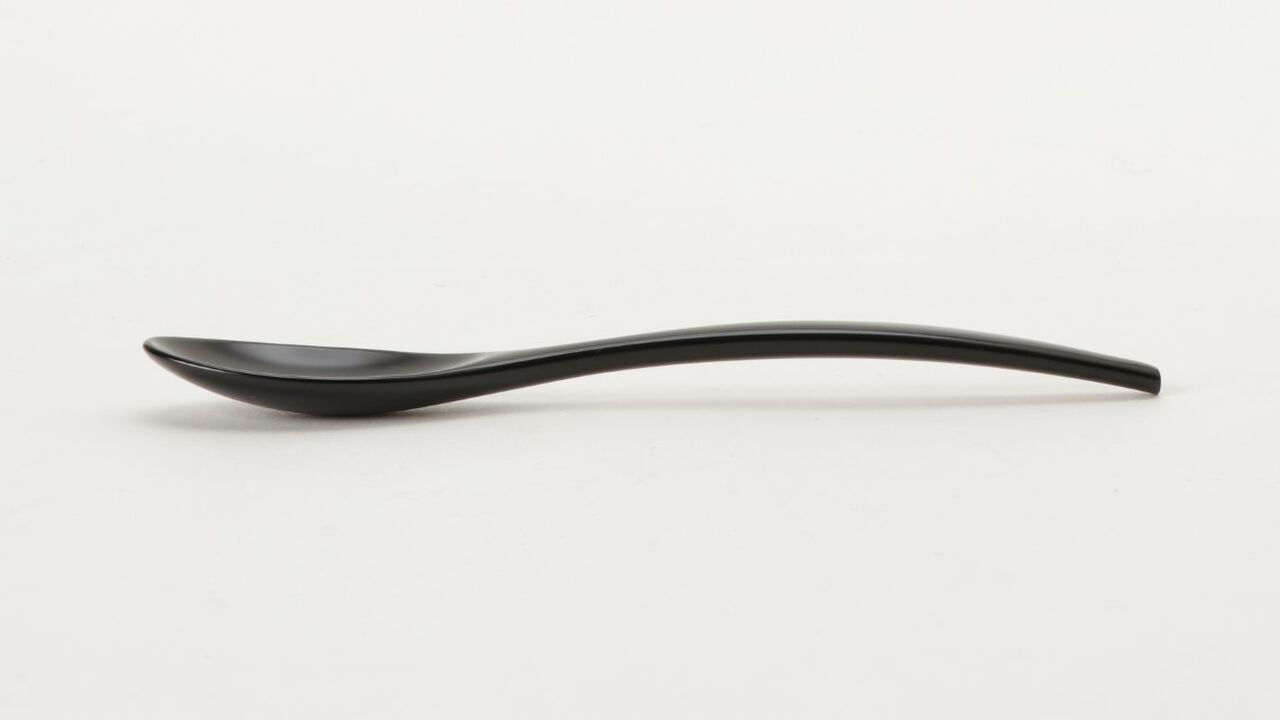 Urushi Spoon Black,Black, large image number 3