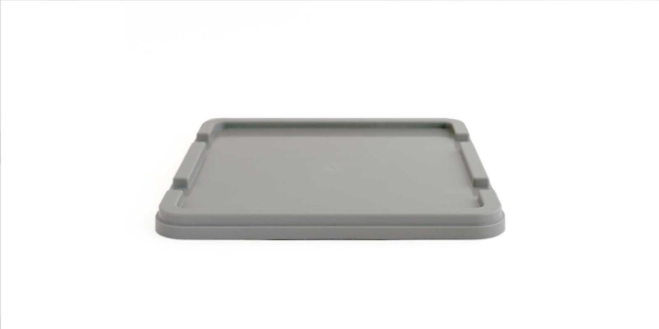 Plastic container Lid,Gray, large image number 0