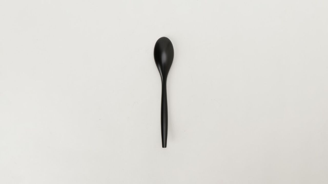WAJIMA KIRIMOTO Urushi Spoon Black,Black, large image number 1