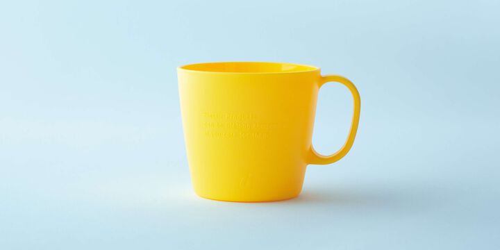 Long Life Plastic Project 2025 Mug,Matte Yellow, medium