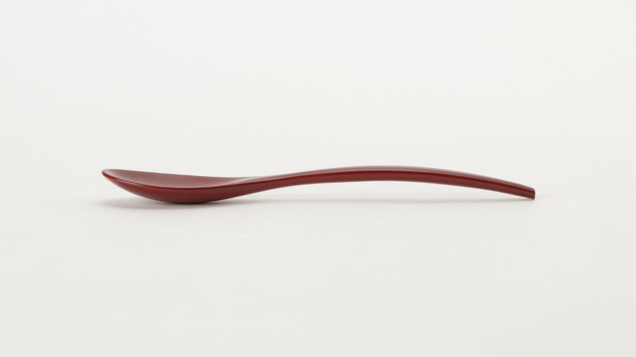 WAJIMA KIRIMOTO Urushi Spoon Vermillion Red,Red, large image number 3