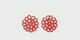 Glass Beaded Earrings Mum,Red, swatch
