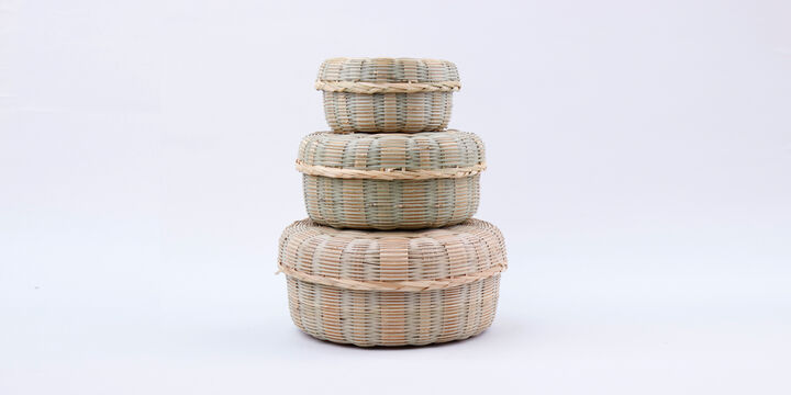 Bamboo Crafts Basket Round