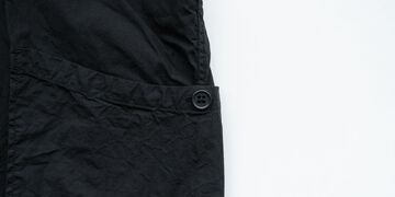 사이드 포켓 셔츠 (염축가공) 블랙 M,Black, small image number 6