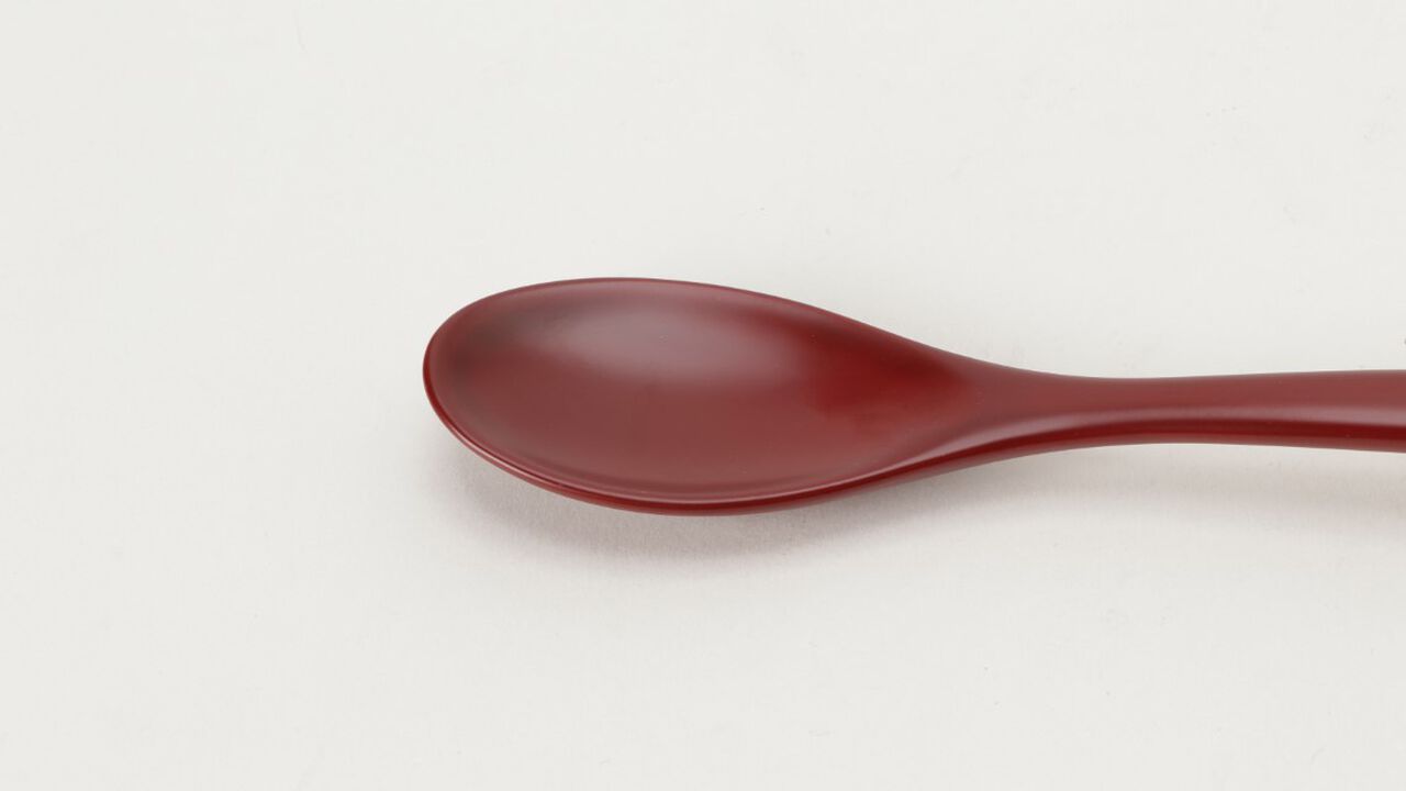 WAJIMA KIRIMOTO Urushi Spoon Vermillion Red,Red, large image number 2