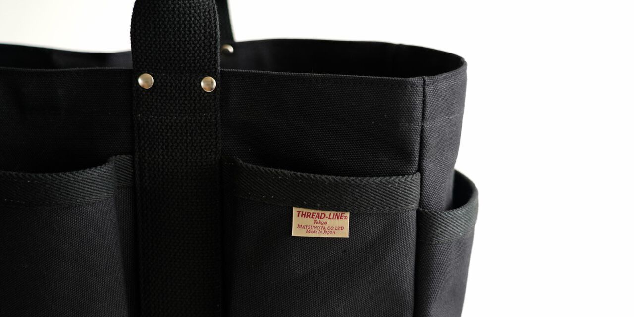 Matsunoya Heavy Canvas Tool Tote D&DEPARTMENT exclusive color,Black, large image number 3