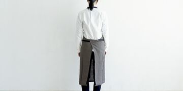 d 多功能純棉圍裙（附口袋）,White, small image number 2