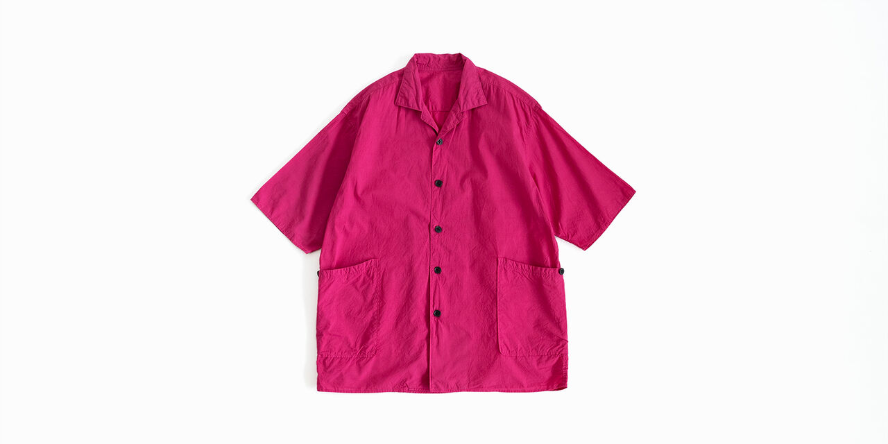 사이드 포켓 셔츠 (염축가공) 핑크 XL,Pink, large image number 0
