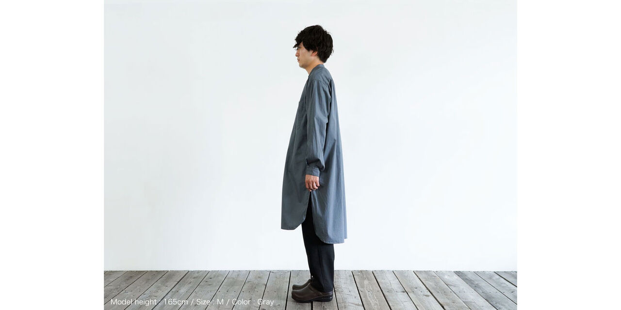 Long Shirt,Gray, large image number 2